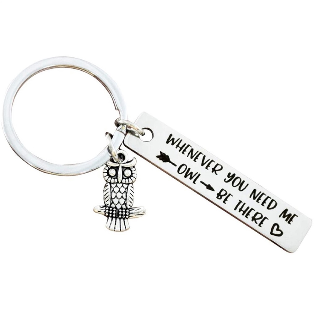 Owl Keychain  Keychain for Her or Him